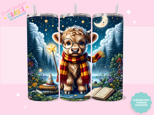 20oz SUBLIMATION TRANSFER - WIZARD COW