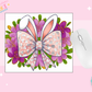 MOUSE PAD SUBLIMATION TRANSFER - PINK EASTER BUNNY BOW