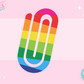 JUMBO PAPER CLIP SUB TRANSFER - RAINBOW PRIDE