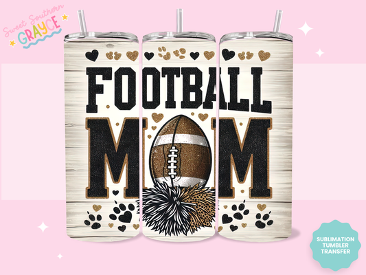 20oz SUBLIMATION TRANSFER - FOOTBALL MOM