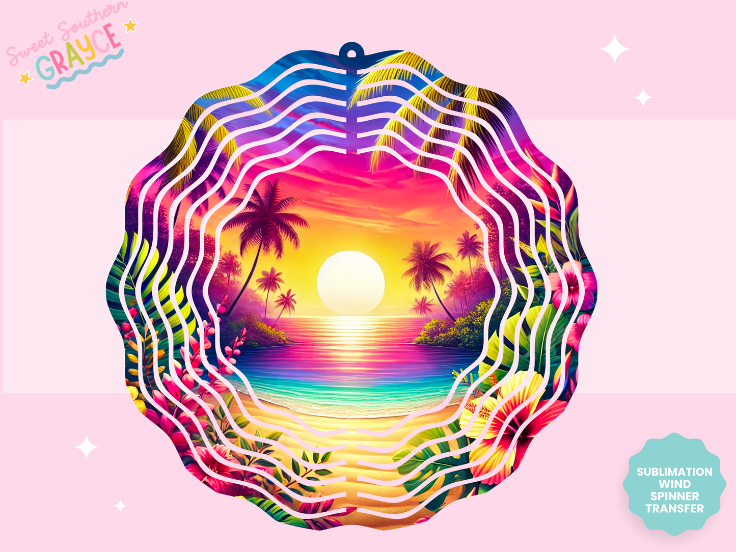 WIND SPINNER SUB TRANSFER - NEON BEACH SUNSET