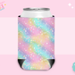 CAN KOOZIE SUB TRANSFER - PASTEL GLITTER RAINBOW