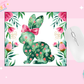 MOUSE PAD SUBLIMATION TRANSFER - FLORAL BUNNY