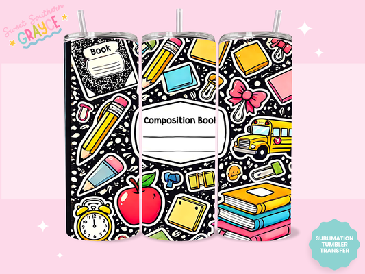 20oz SUBLIMATION TRANSFER- COMP TEACHER THINGS