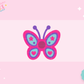 3D STRAW TOPPER- COLORFUL BUTTERFLY