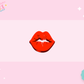 3D STRAW TOPPER- RED LIPS