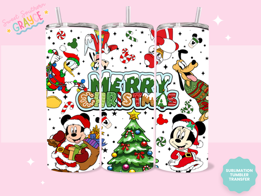 20oz SUBLIMATION TRANSFER - MAGICAL FRIENDS CHRISTMAS #3