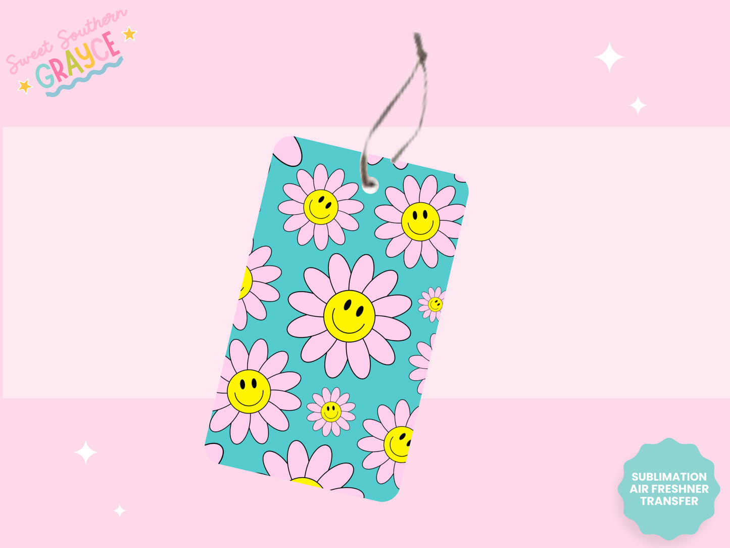 AIR FRESHIE SUB TRANSFER - SMILEY DAISIES