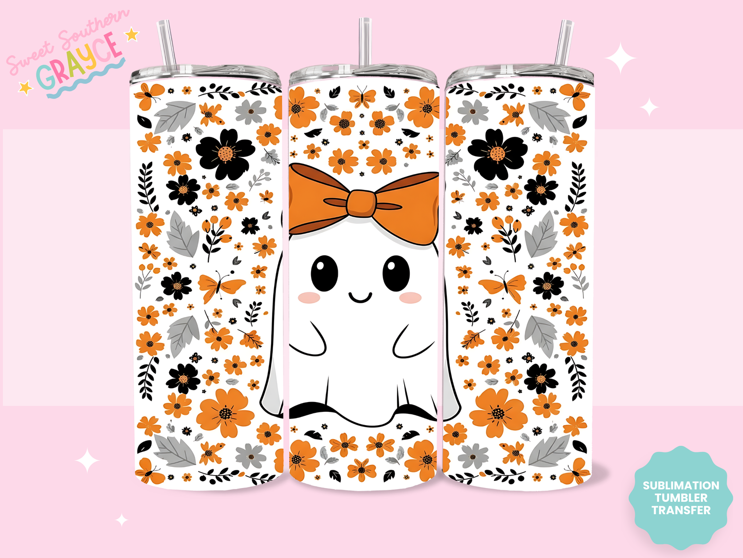 20oz SUBLIMATION TRANSFER- GHOSTIE FALL