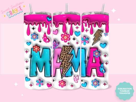 20oz SUBLIMATION TRANSFER - PUFFY MAMA #1