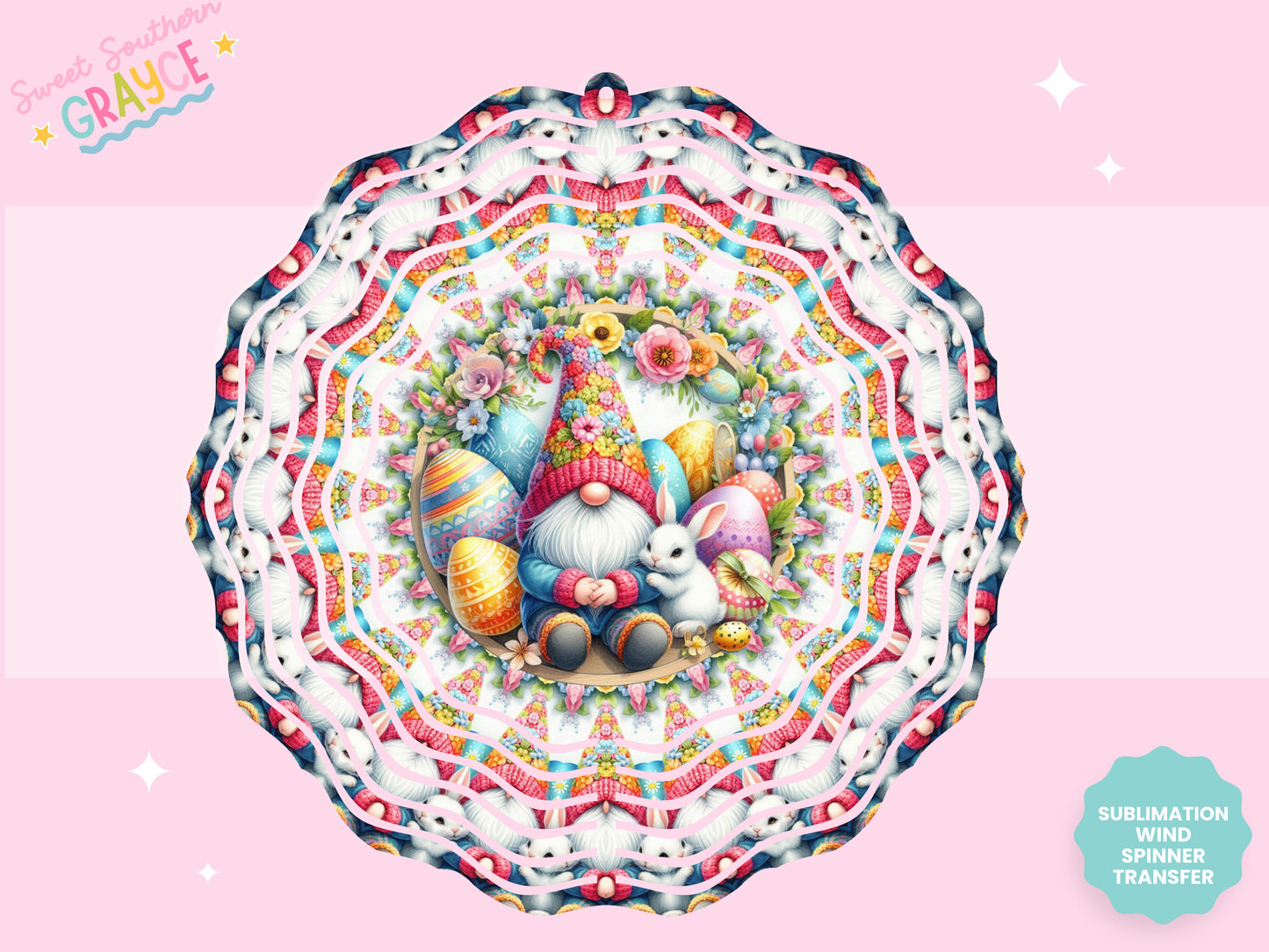 WIND SPINNER SUB TRANSFER - EASTER GNOMES