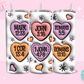 20oz SUBLIMATION TRANSFER - PUFFY SPIRITUAL VALENTINES