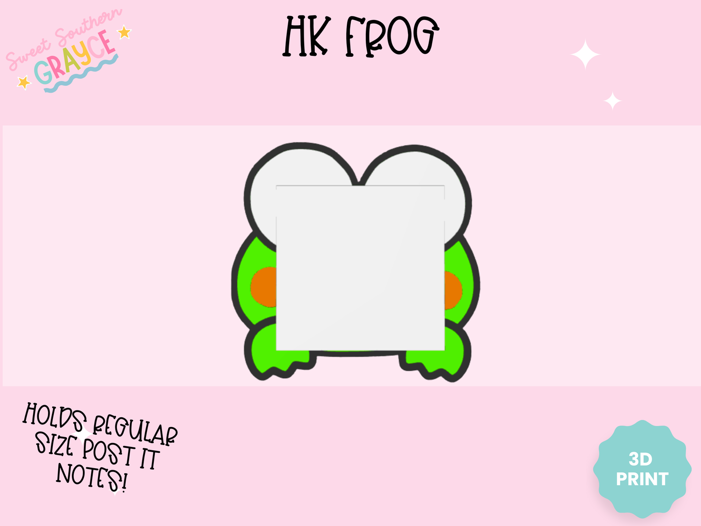 3D STICKY NOTE HOLDER- HK FROG