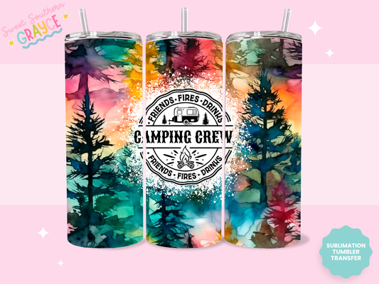 20oz SUBLIMATION TRANSFER - CAMPING CREW