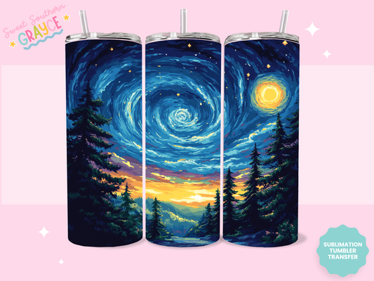 20oz SUBLIMATION TRANSFER- STARRY NIGHT