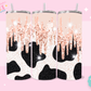20oz SUBLIMATION TRANSFER - COW PRINT GLITTER DRIP