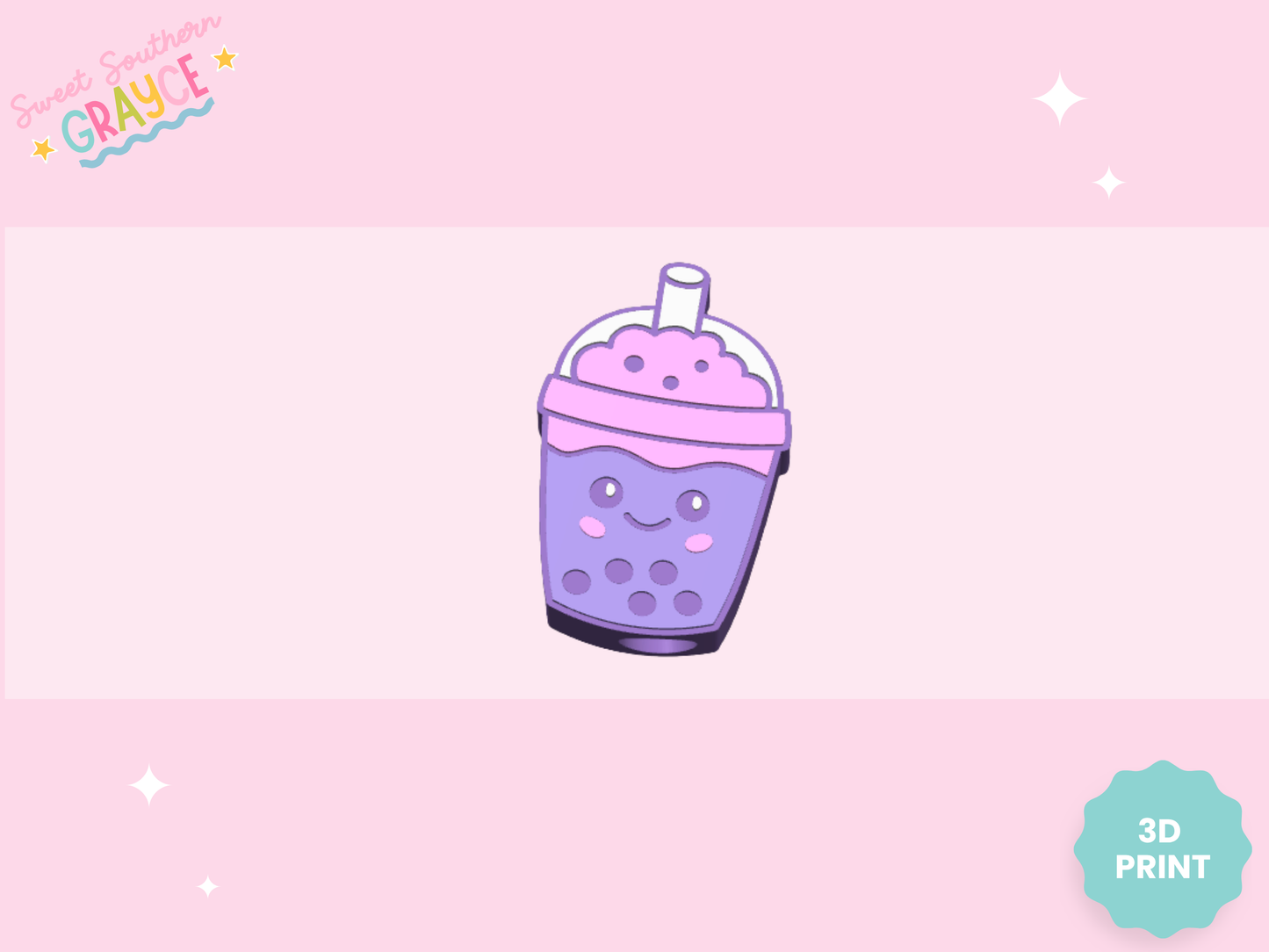 3D STRAW TOPPER- BOBA