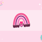3D STRAW TOPPER- PINK RAINBOW