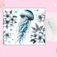 MOUSE PAD SUBLIMATION TRANSFER - JELLY FISH