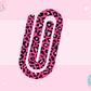 JUMBO PAPER CLIP SUB TRANSFER - PINK CHEETAH