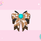 3D STRAW TOPPER- COWHIDE BOW