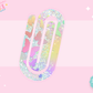 JUMBO PAPER CLIP SUB TRANSFER - NEON GLITTER BUTTERFLIES