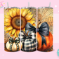 20oz SUBLIMATION TRANSFER - PUMPKIN SUNFLOWERS