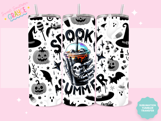 20oz SUBLIMATION TRANSFER - SPOOKY SUMMER