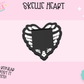 3D STICKY NOTE HOLDER- SKELLIE HEART