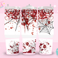 40oz SUBLIMATION TRANSFER- BLOOD SPLATTER SPIDERWEBS