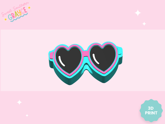 3D STRAW TOPPER- CUTE SUNGLASSES