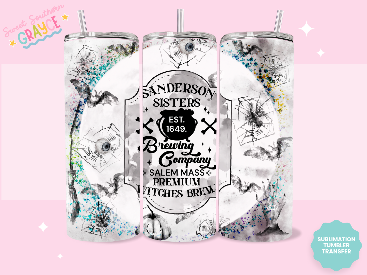 20oz SUBLIMATION TRANSFER - SANDERSON SISTER BREWING