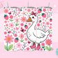 20oz SUBLIMATION TRANSFER- PINK FLOWER GOOSE