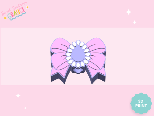 3D STRAW TOPPER- FANCY BOW
