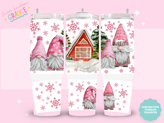 40oz SUBLIMATION TRANSFER- CHRISTMAS GNOMES