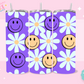 20oz SUBLIMATION TRANSFER - PURPLE SMILEY DAISIES