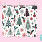 20oz SUBLIMATION TRANSFER - CHRISTMAS TREE WRAPPING PAPER