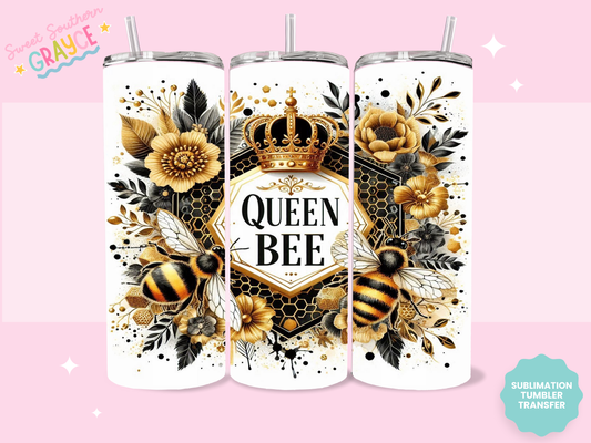 20oz SUBLIMATION TRANSFER - QUEEN BEE