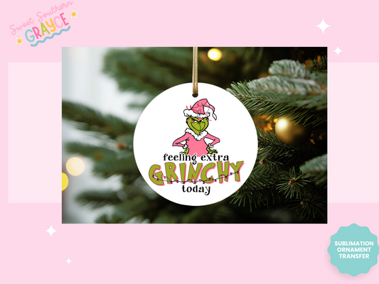 ORNAMENT SUBLIMATION TRANSFER - PINK GMAN