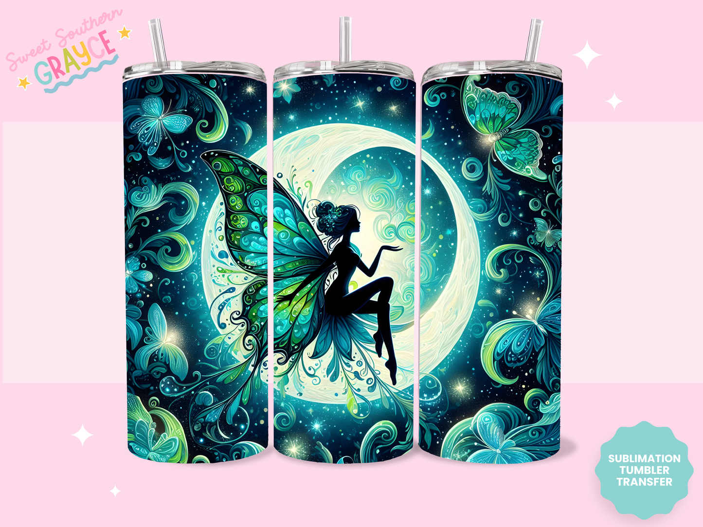20oz SUBLIMATION TRANSFER- FAIRY