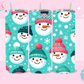 20oz SUBLIMATION TRANSFER - BLUE SNOWMEN