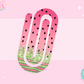 JUMBO PAPER CLIP SUB TRANSFER - WATERMELON