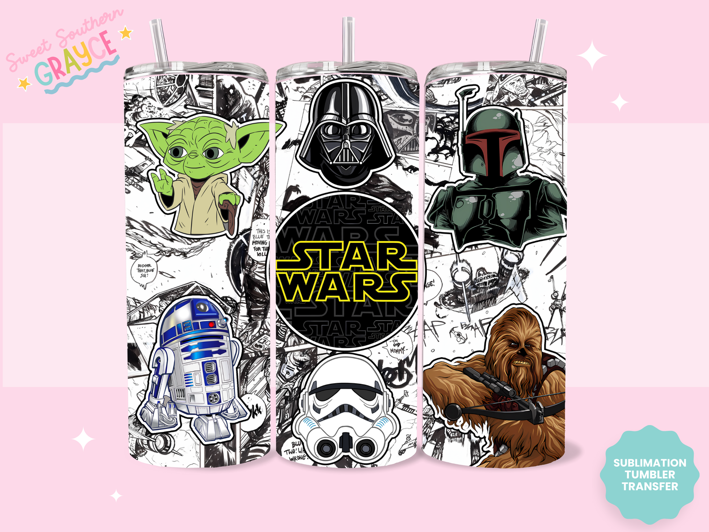 20oz SUBLIMATION TRANSFER - STAR WARS