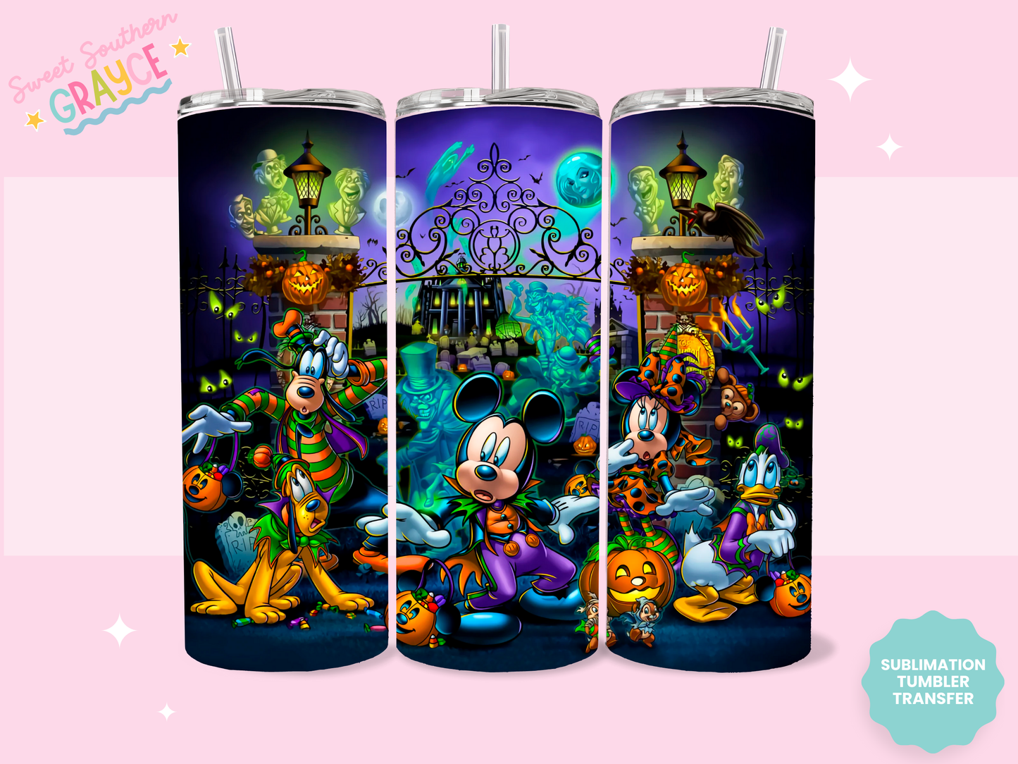 20oz SUBLIMATION TRANSFER - MAGICAL FRIENDS HALLOWEEN