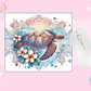 MOUSE PAD SUBLIMATION TRANSFER - COLORFUL TURTLE
