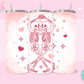 20oz SUBLIMATION TRANSFER - PINK LOVE SKELLIES
