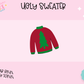 3D STRAW TOPPER- UGLY SWEATER