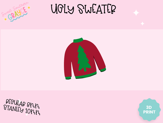 3D STRAW TOPPER- UGLY SWEATER
