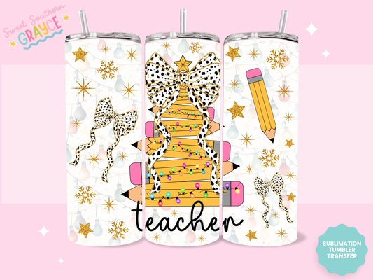 20oz SUBLIMATION TRANSFER - PENCIL TREE