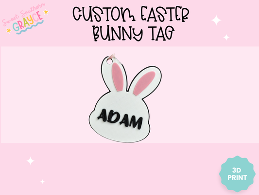 3D CUSTOM EASTER BUNNY TAG